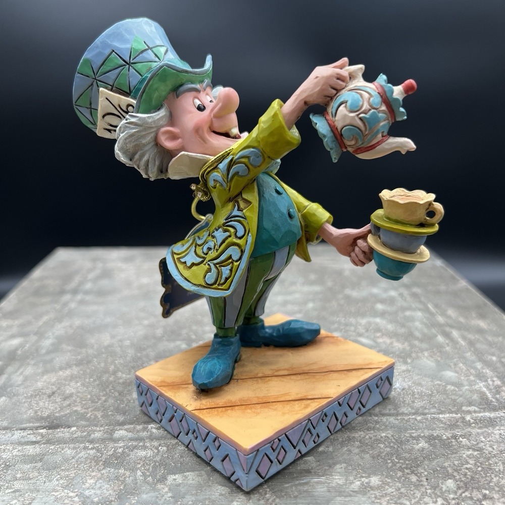 Jim Shore Disney Traditions Mad Hatter "A Spot of Tea" Figurine 6001273 No Box